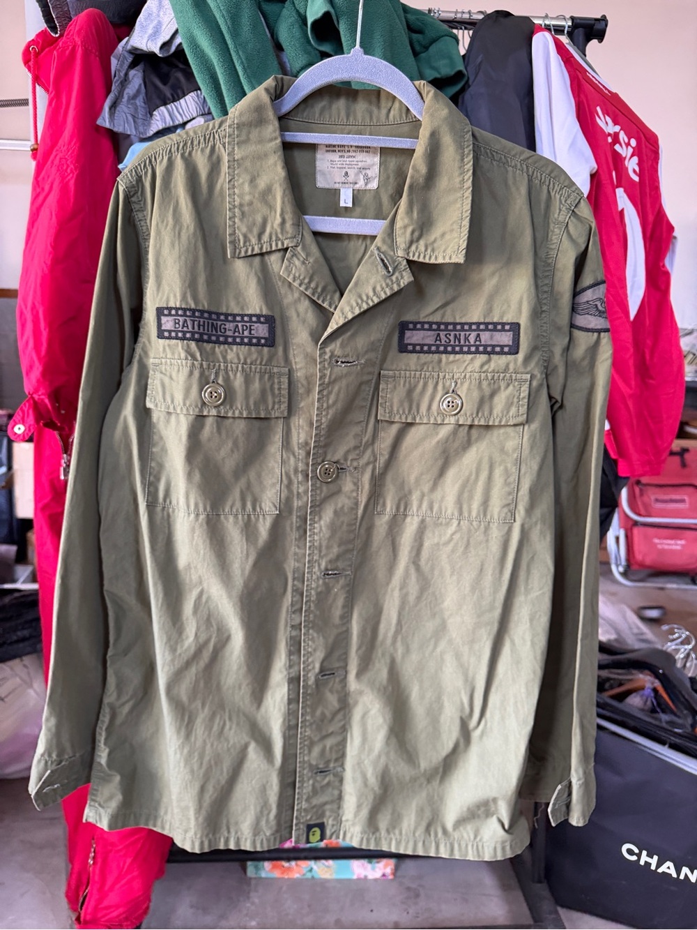 BAPE Military Style Button Up